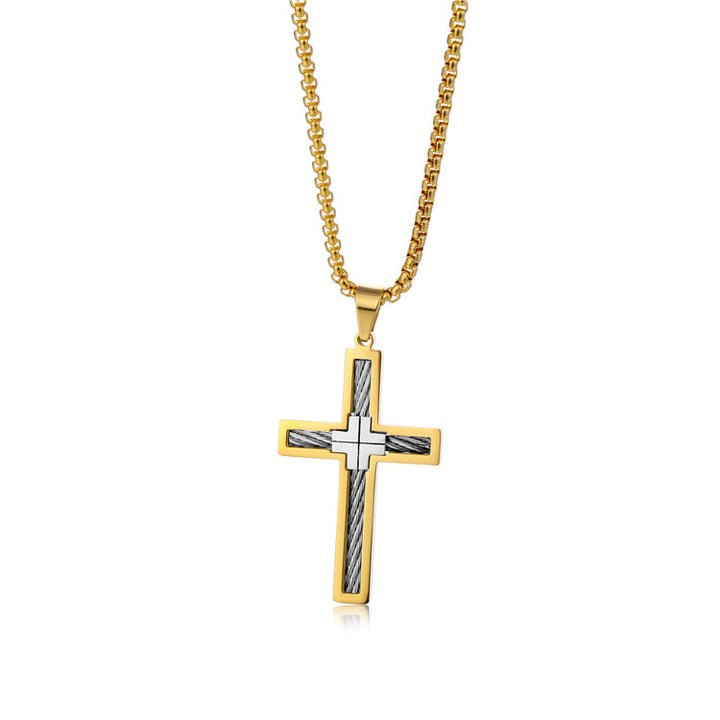 European And American Titanium Steel Long Necklace