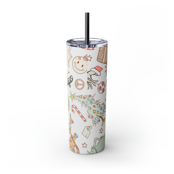 Skinny Tumbler with Straw, 20oz