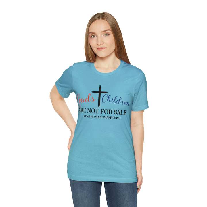 End Human trafficking-Unisex Jersey Short Sleeve Tee
