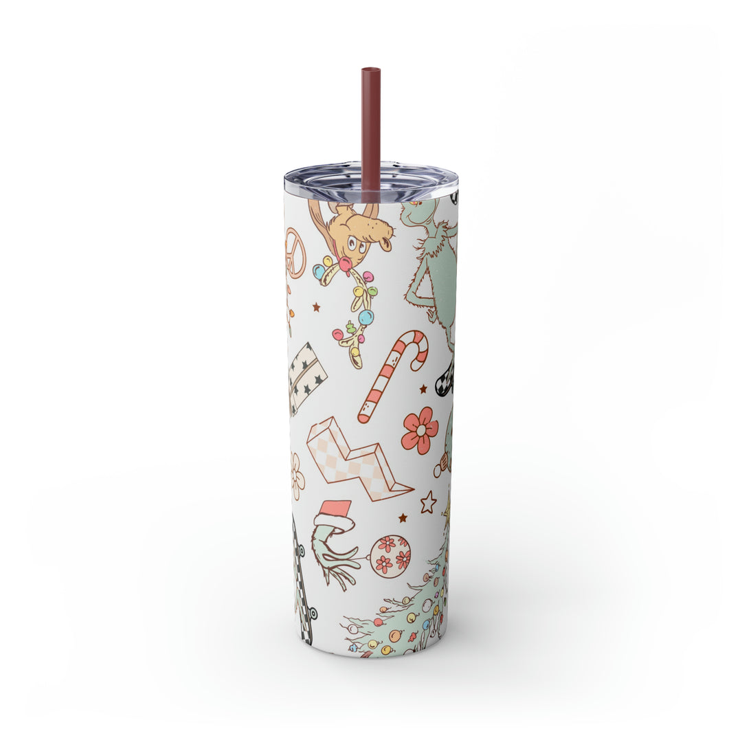 Skinny Tumbler with Straw, 20oz