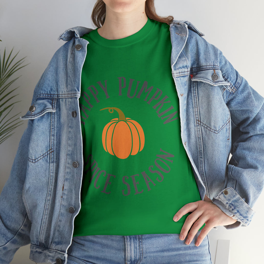 Happy Pumpkin=Unisex Heavy Cotton Tee