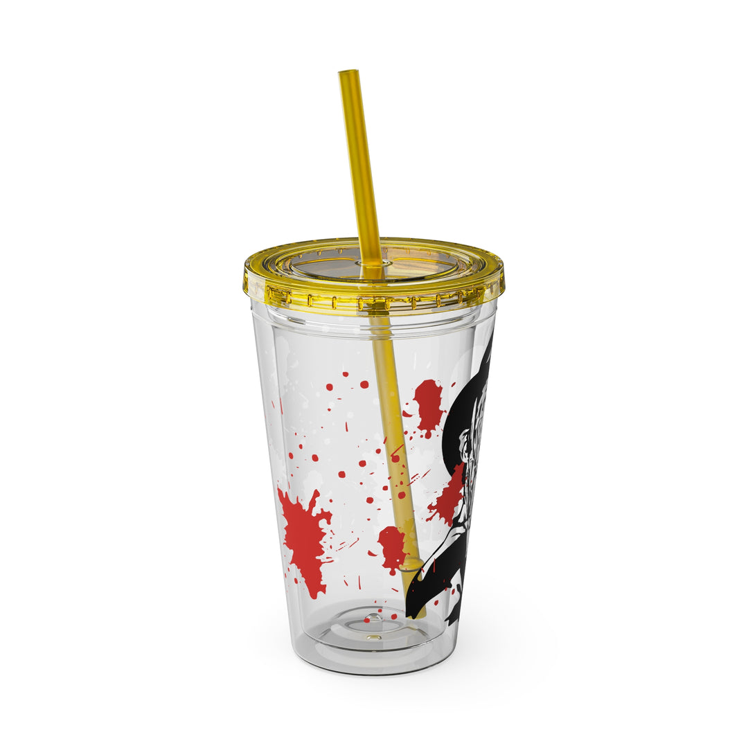Freddy Halloween=Sunsplash Tumbler with Straw, 16oz