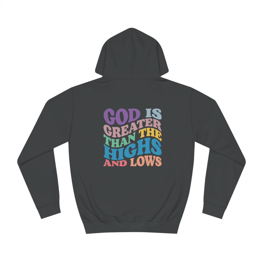 God Is Greater Unisex College Hoodie