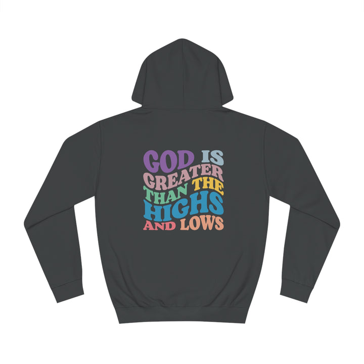 God Is Greater Unisex College Hoodie