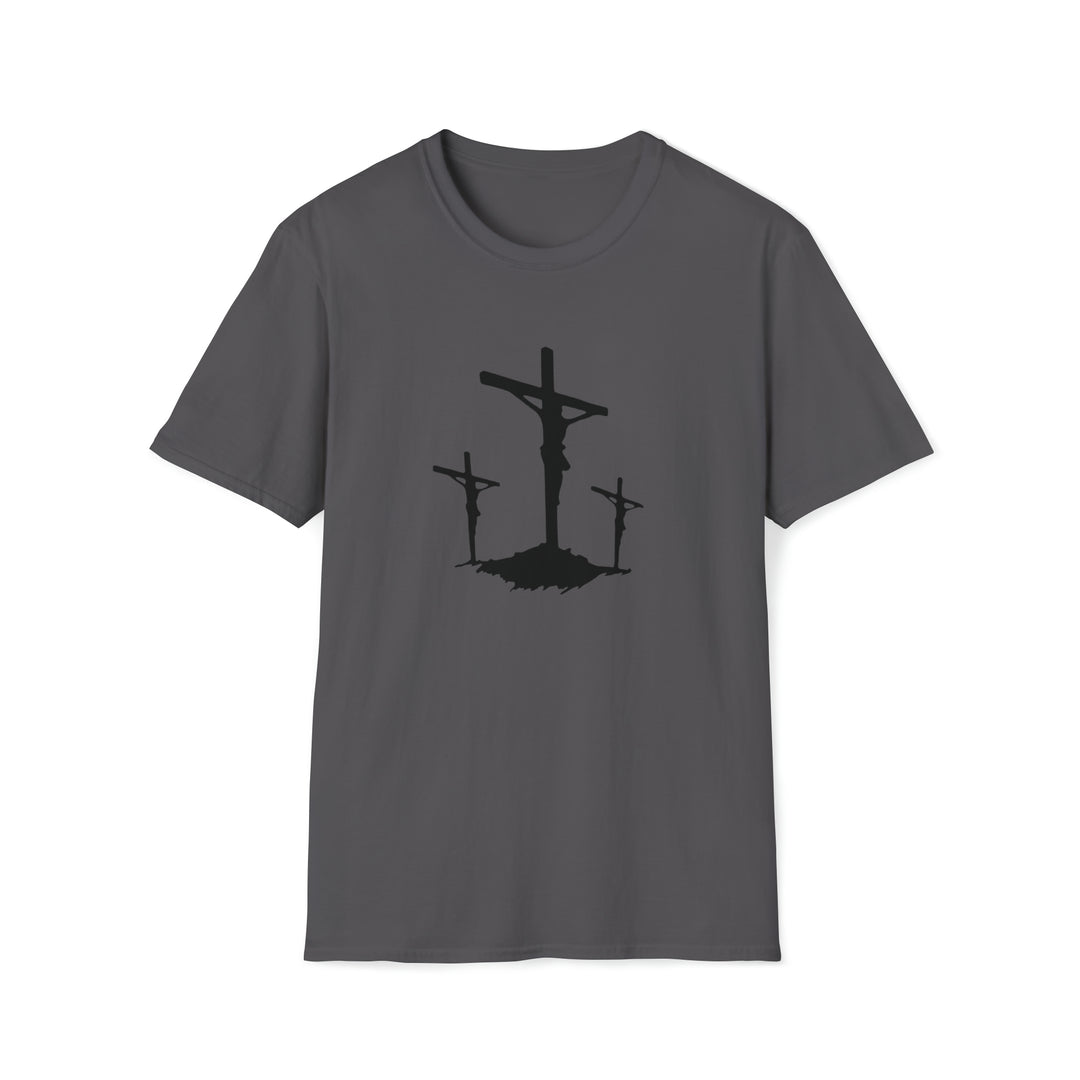 3 Wooden Cross Unisex Softstyle T-Shirt
