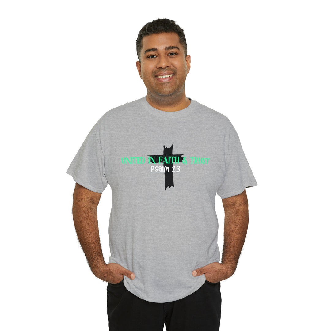 UNITED IN FAITH & TRUST-Unisex Heavy Cotton Tee