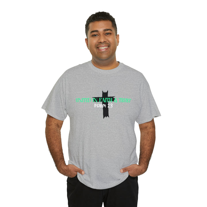 UNITED IN FAITH & TRUST-Unisex Heavy Cotton Tee