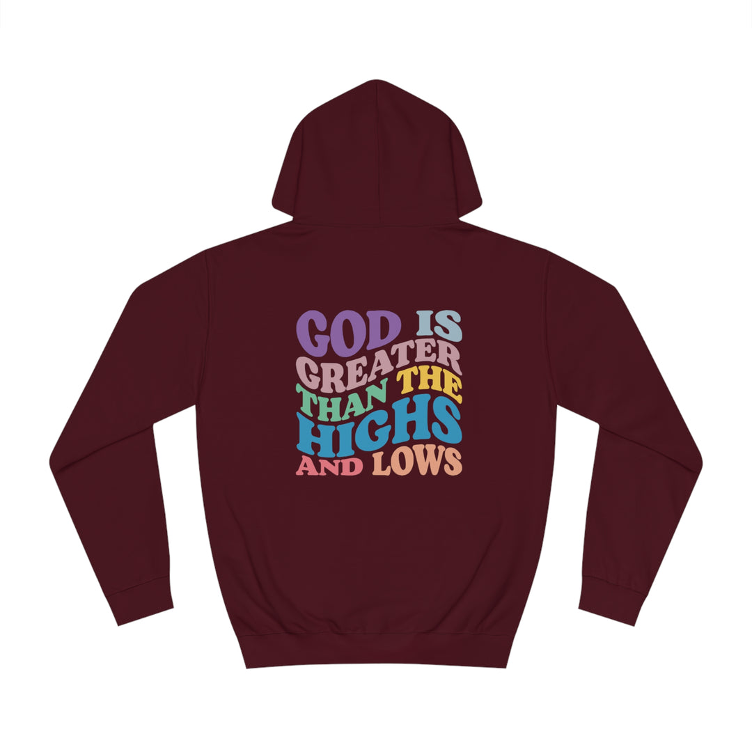 God Is Greater Unisex College Hoodie