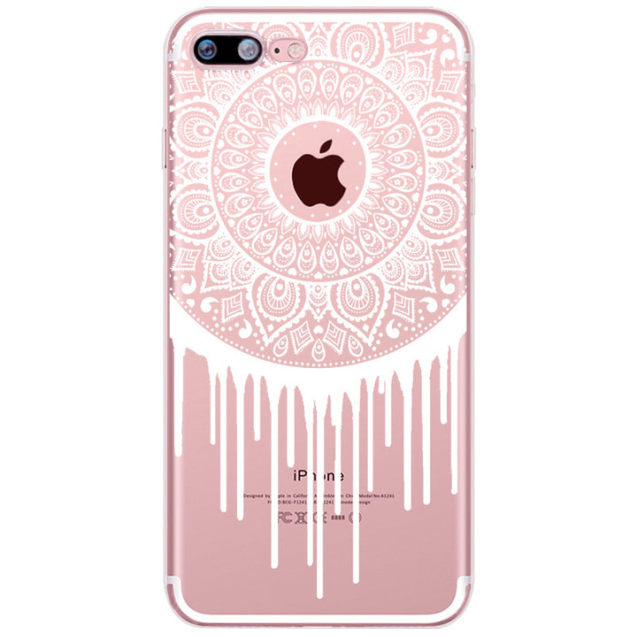 Compatible with Apple, Iphone12 Mobile Phone Case Painted Mandala Pattern