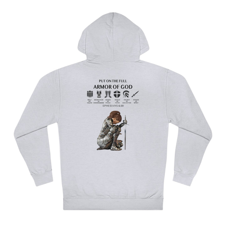 PUT ON THE FULL ARMOR OF GOD=Unisex Hooded Sweatshirt