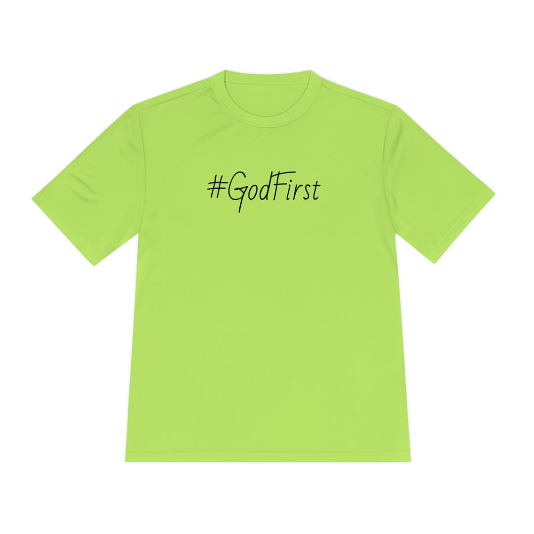 #GodFirst-Unisex Moisture Wicking Tee
