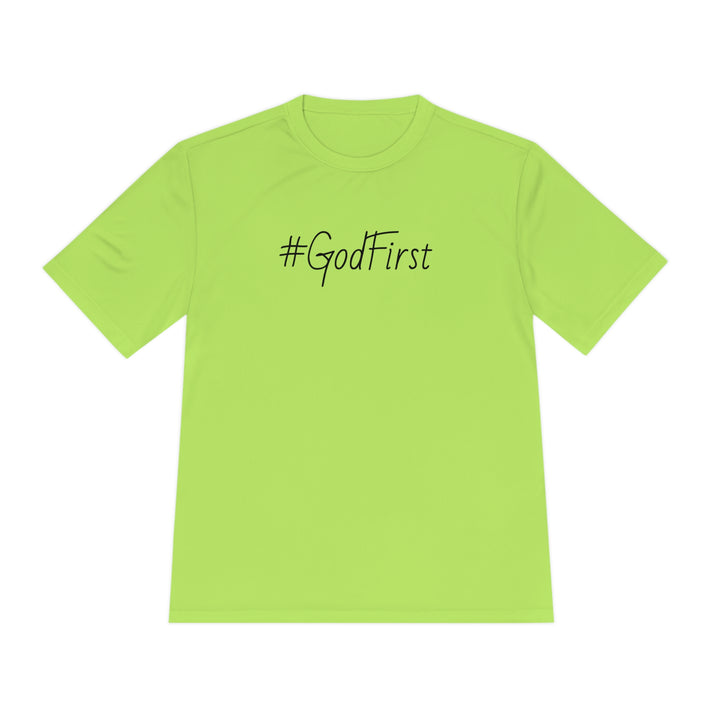 #GodFirst-Unisex Moisture Wicking Tee