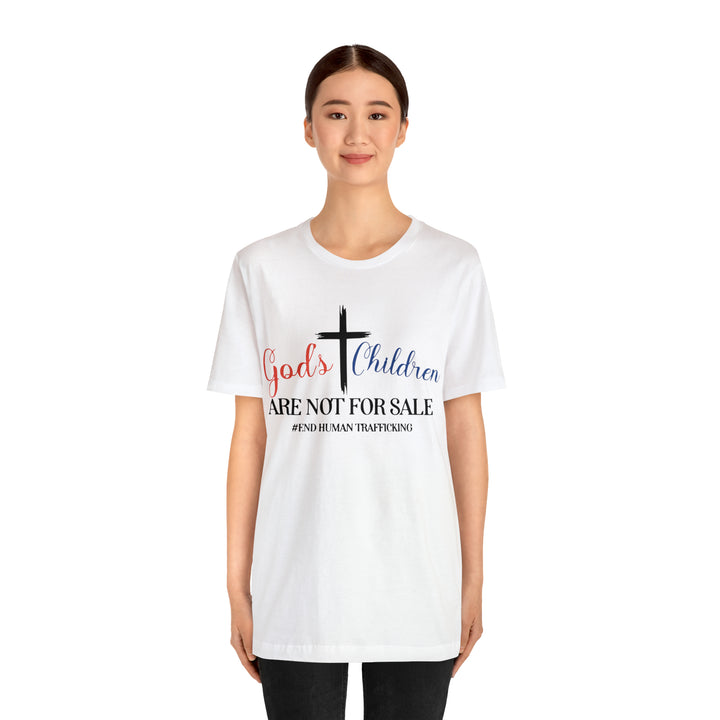 End Human trafficking-Unisex Jersey Short Sleeve Tee