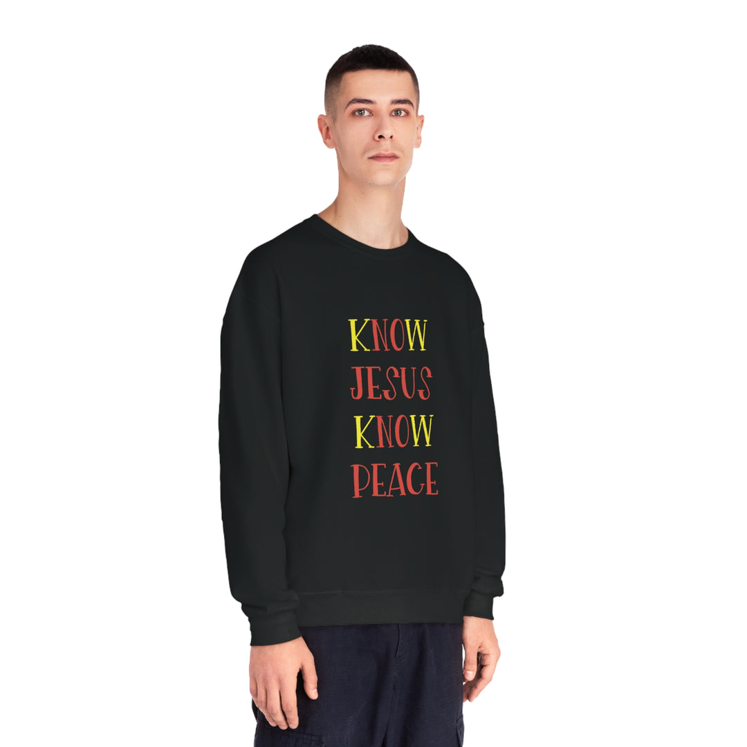 Know Jesus-Unisex NuBlend® Crewneck Sweatshirt