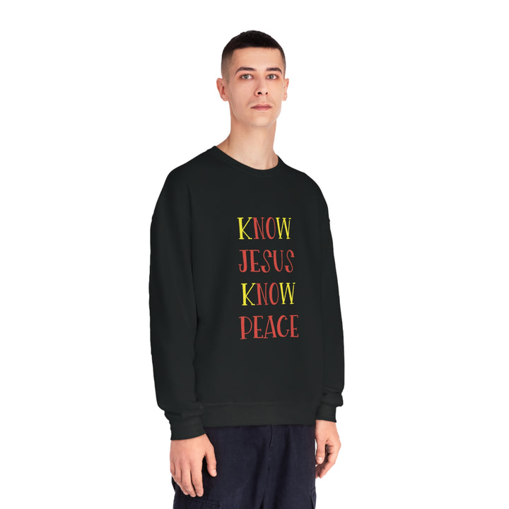 Know Jesus-Unisex NuBlend® Crewneck Sweatshirt