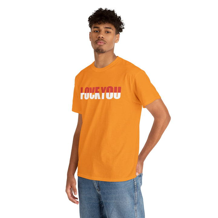 LOVE YOU-F YOU-Unisex Heavy Cotton Tee