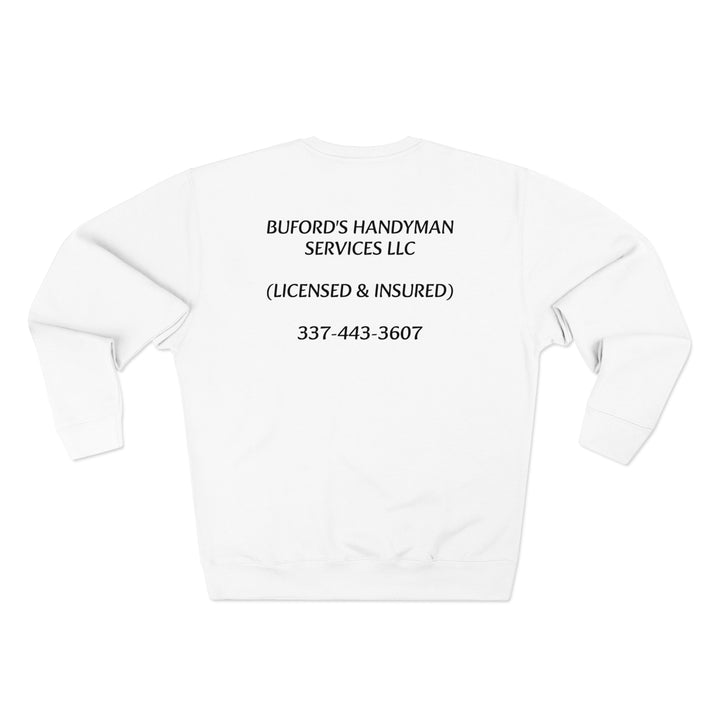 BUFORDS HANDYMAN SERVICES-Unisex Premium Crewneck Sweatshirt