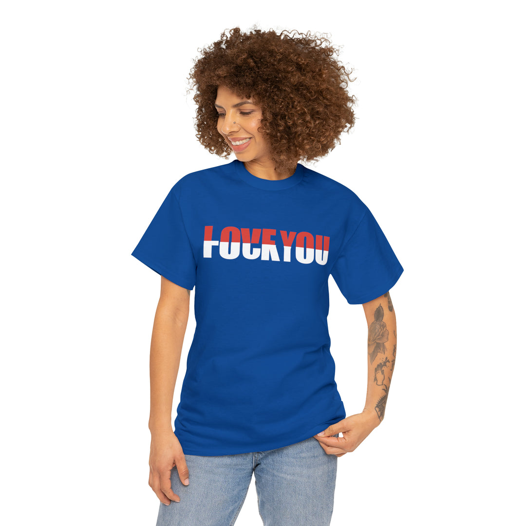 LOVE YOU-F YOU-Unisex Heavy Cotton Tee
