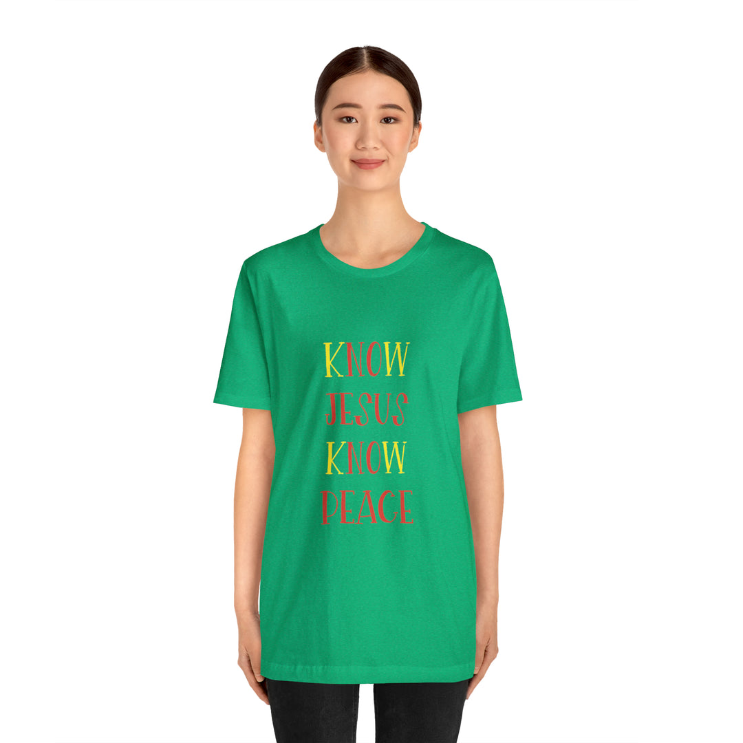 Know Jesus-Unisex Jersey Short Sleeve Tee