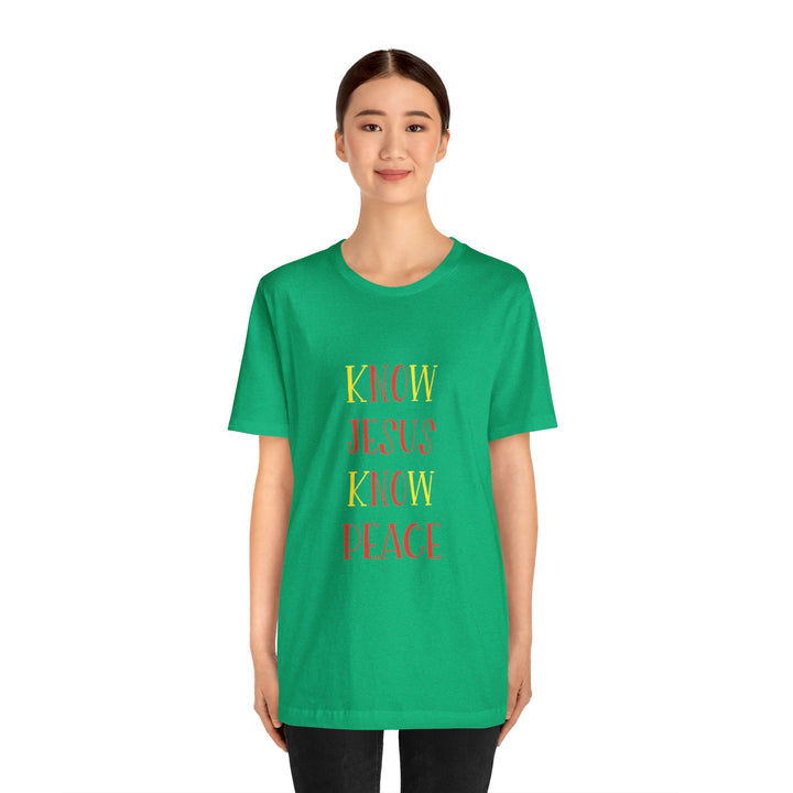Know Jesus-Unisex Jersey Short Sleeve Tee