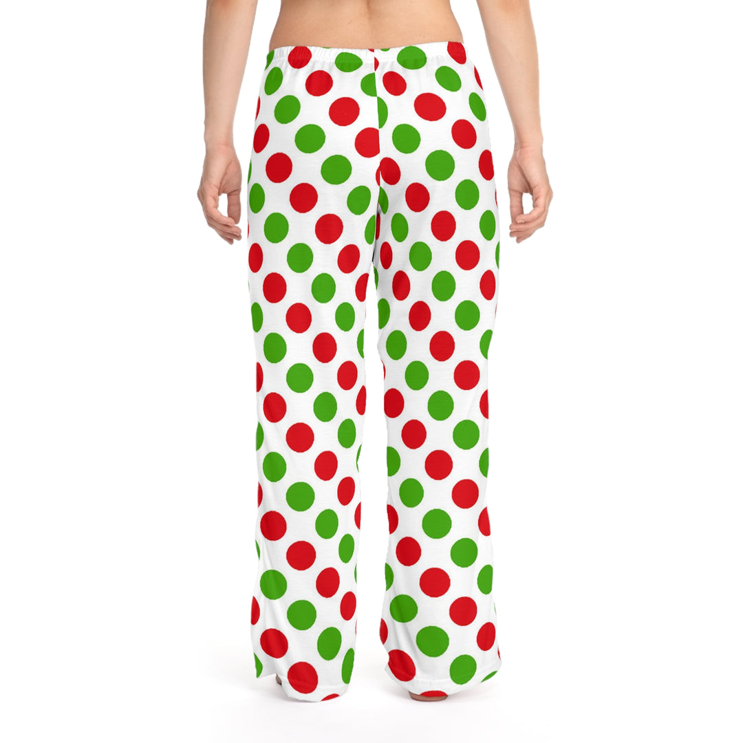 Poke A Dot Christmas Women's Pajama Pants (AOP)
