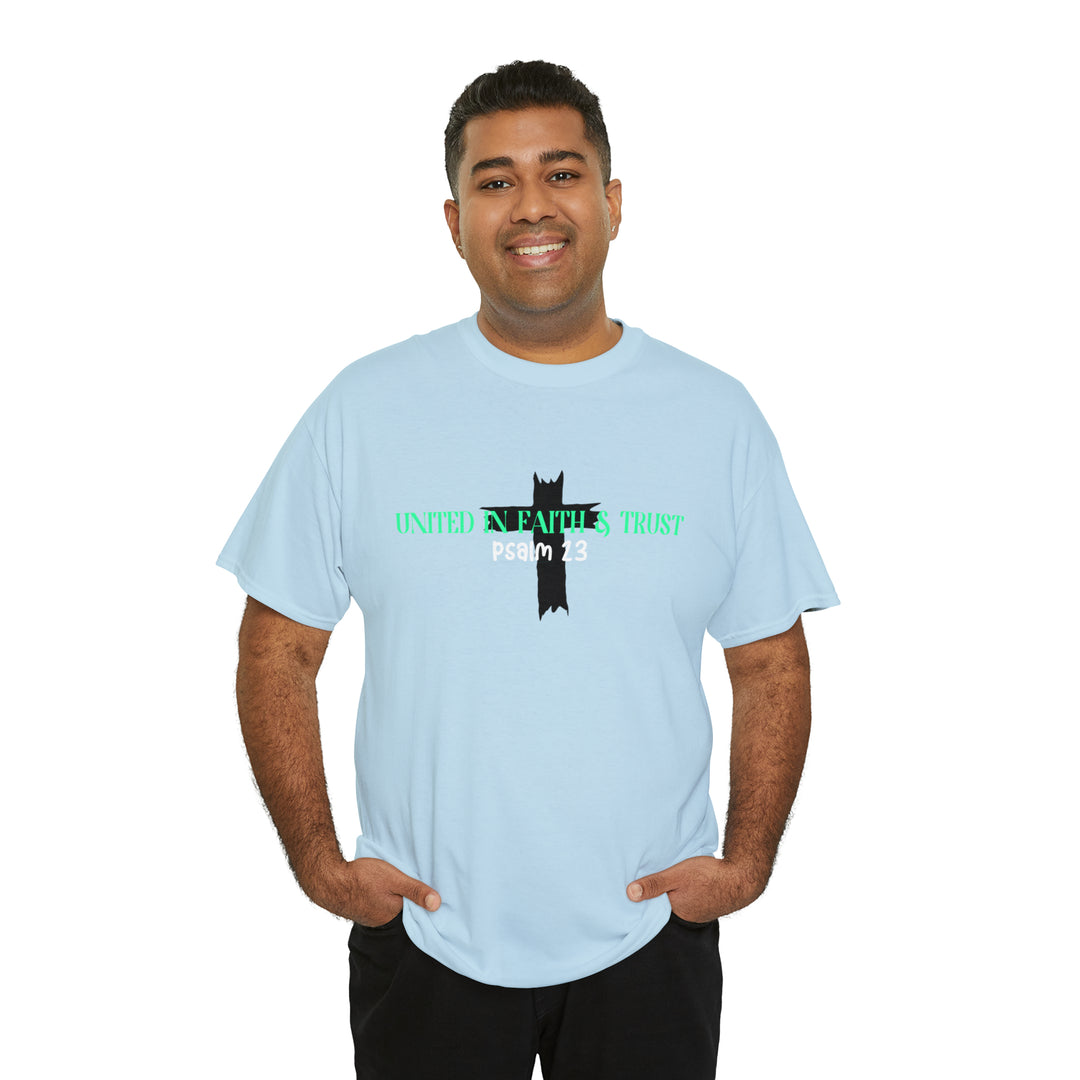 UNITED IN FAITH & TRUST-Unisex Heavy Cotton Tee