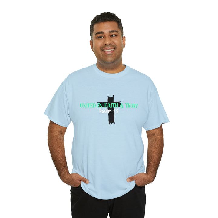 UNITED IN FAITH & TRUST-Unisex Heavy Cotton Tee