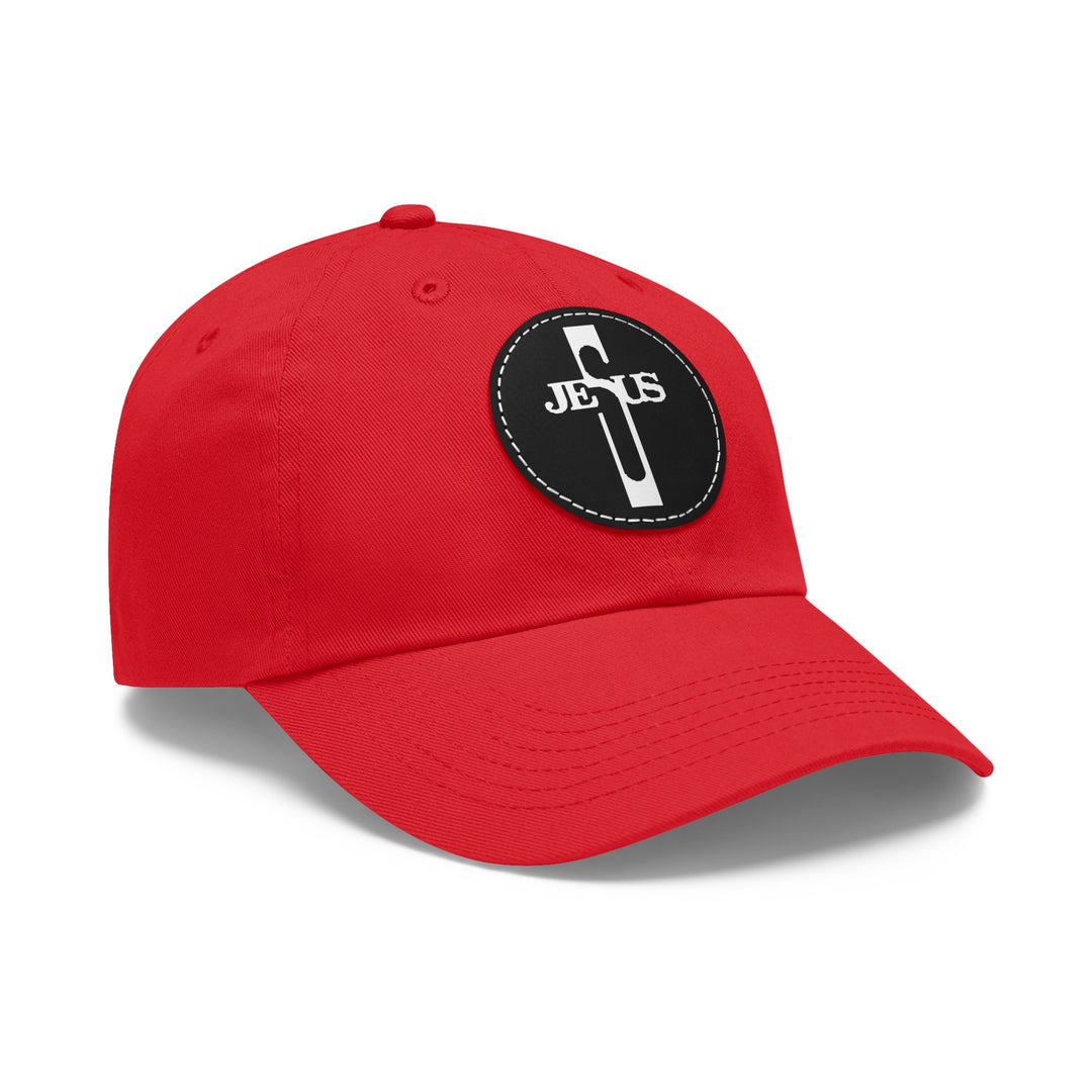 Jesus Hat with Leather Patch (Round)