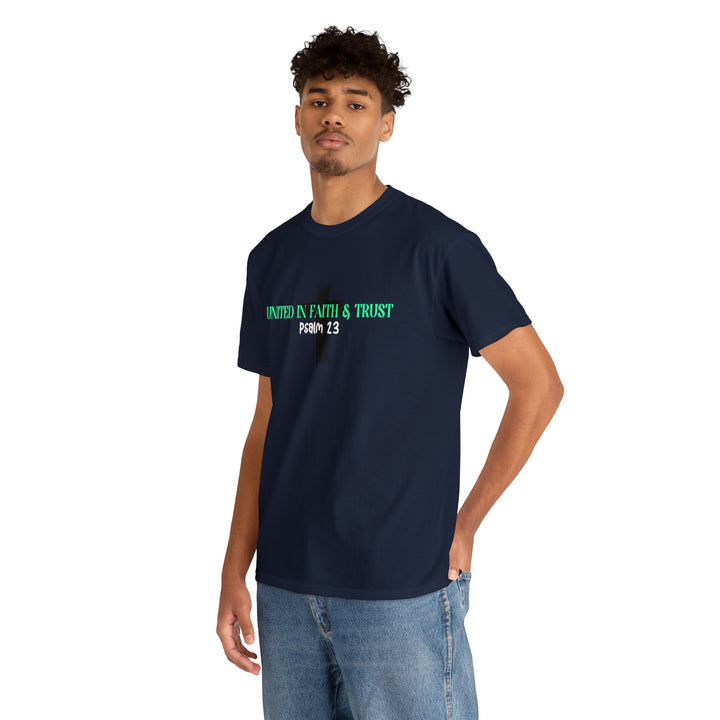 UNITED IN FAITH & TRUST-Unisex Heavy Cotton Tee