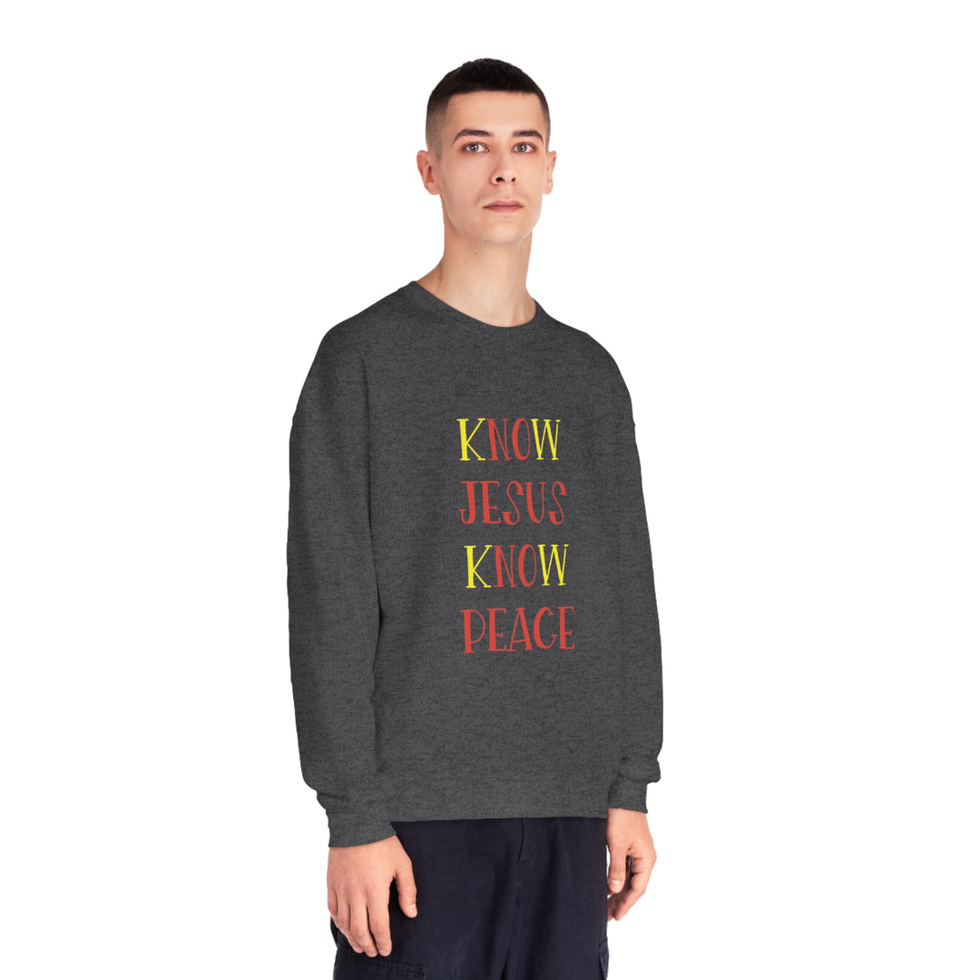 Know Jesus-Unisex NuBlend® Crewneck Sweatshirt