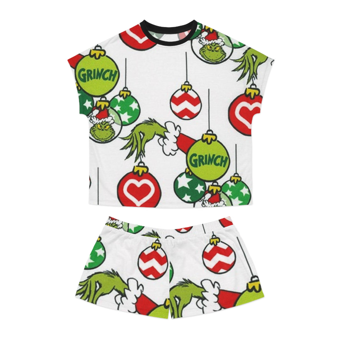 Grinch Women's Short Pajama Set (AOP)