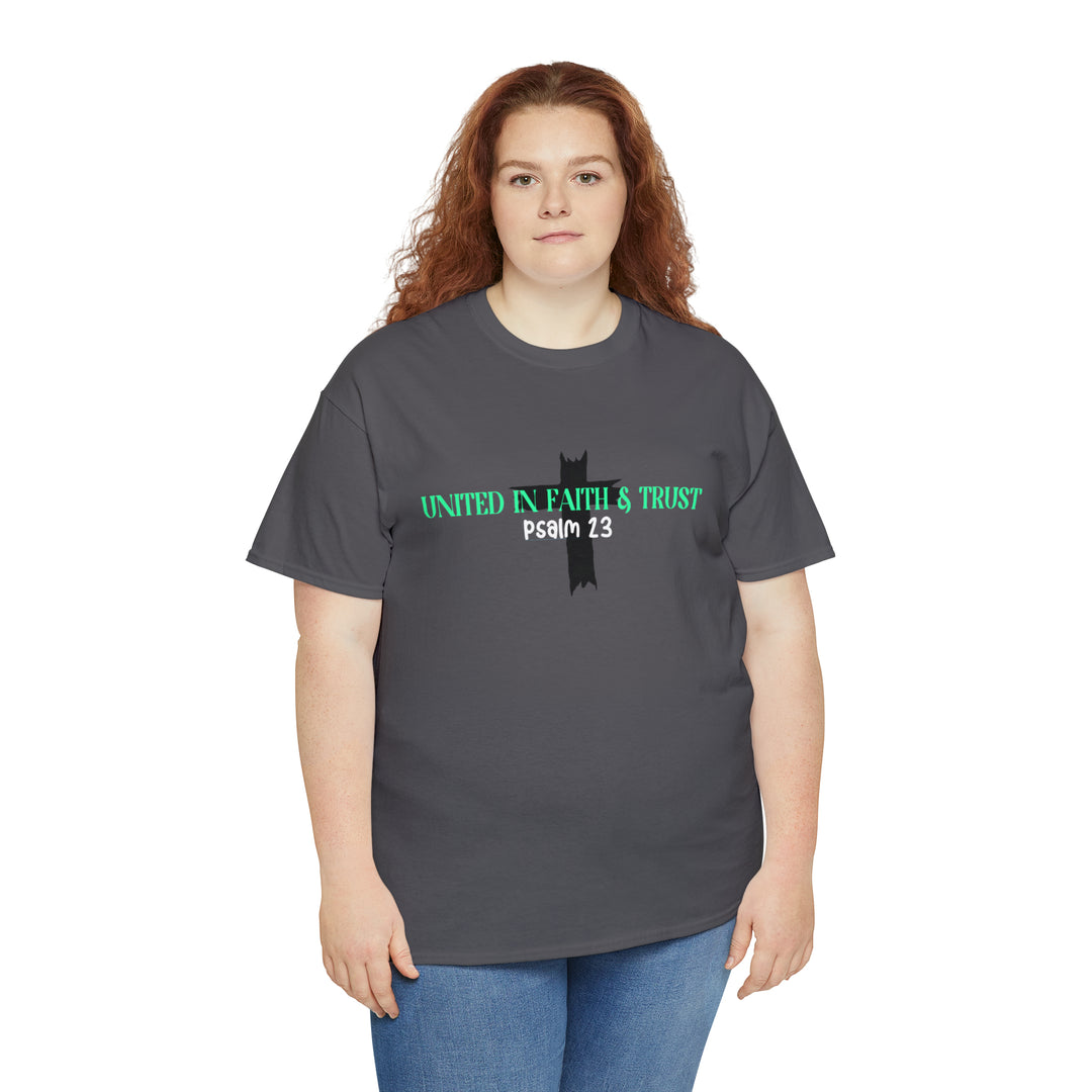 UNITED IN FAITH & TRUST-Unisex Heavy Cotton Tee