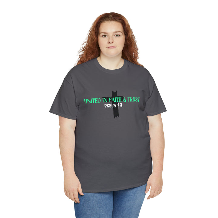 UNITED IN FAITH & TRUST-Unisex Heavy Cotton Tee