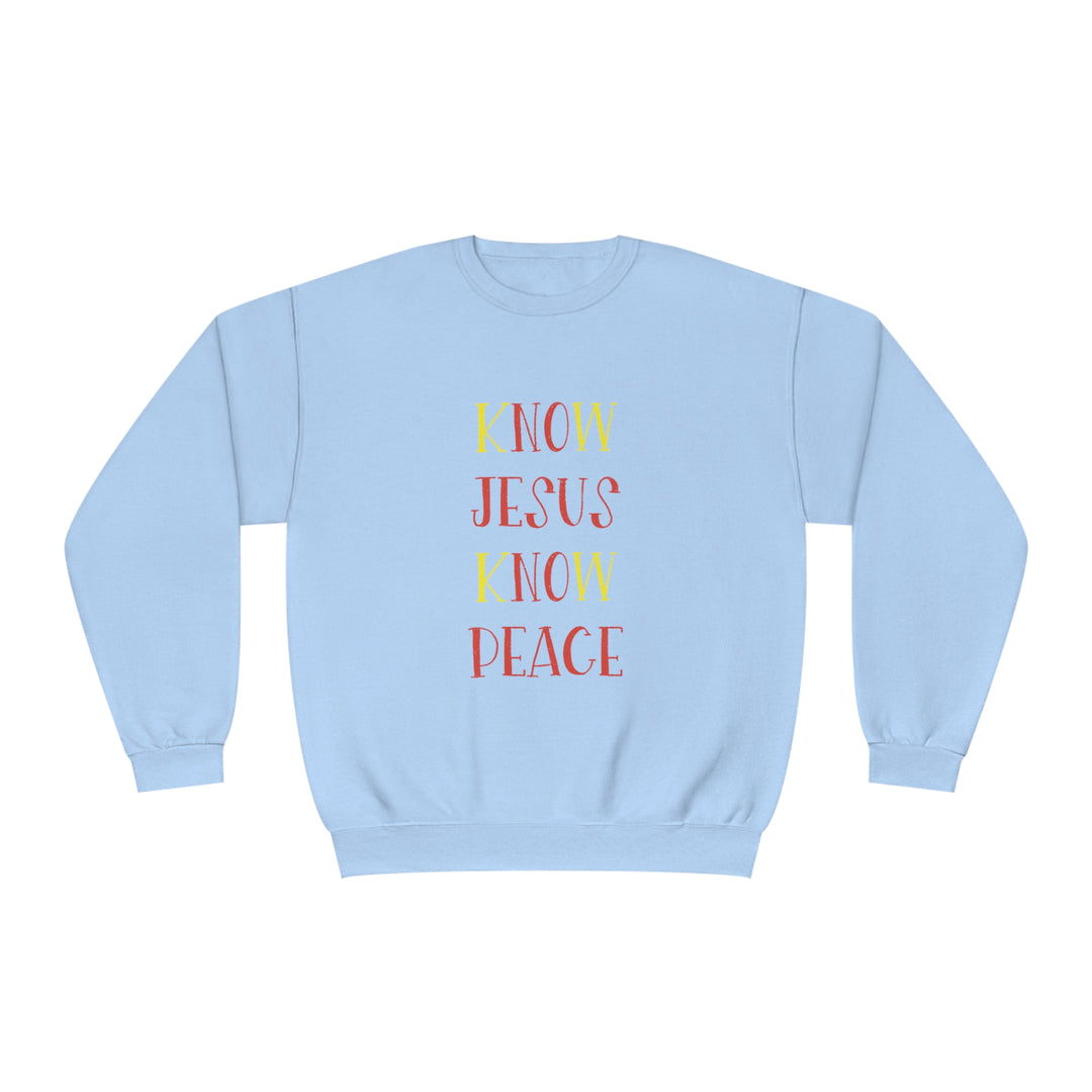 Know Jesus-Unisex NuBlend® Crewneck Sweatshirt