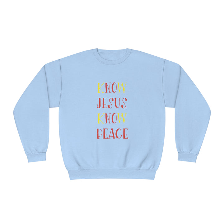 Know Jesus-Unisex NuBlend® Crewneck Sweatshirt