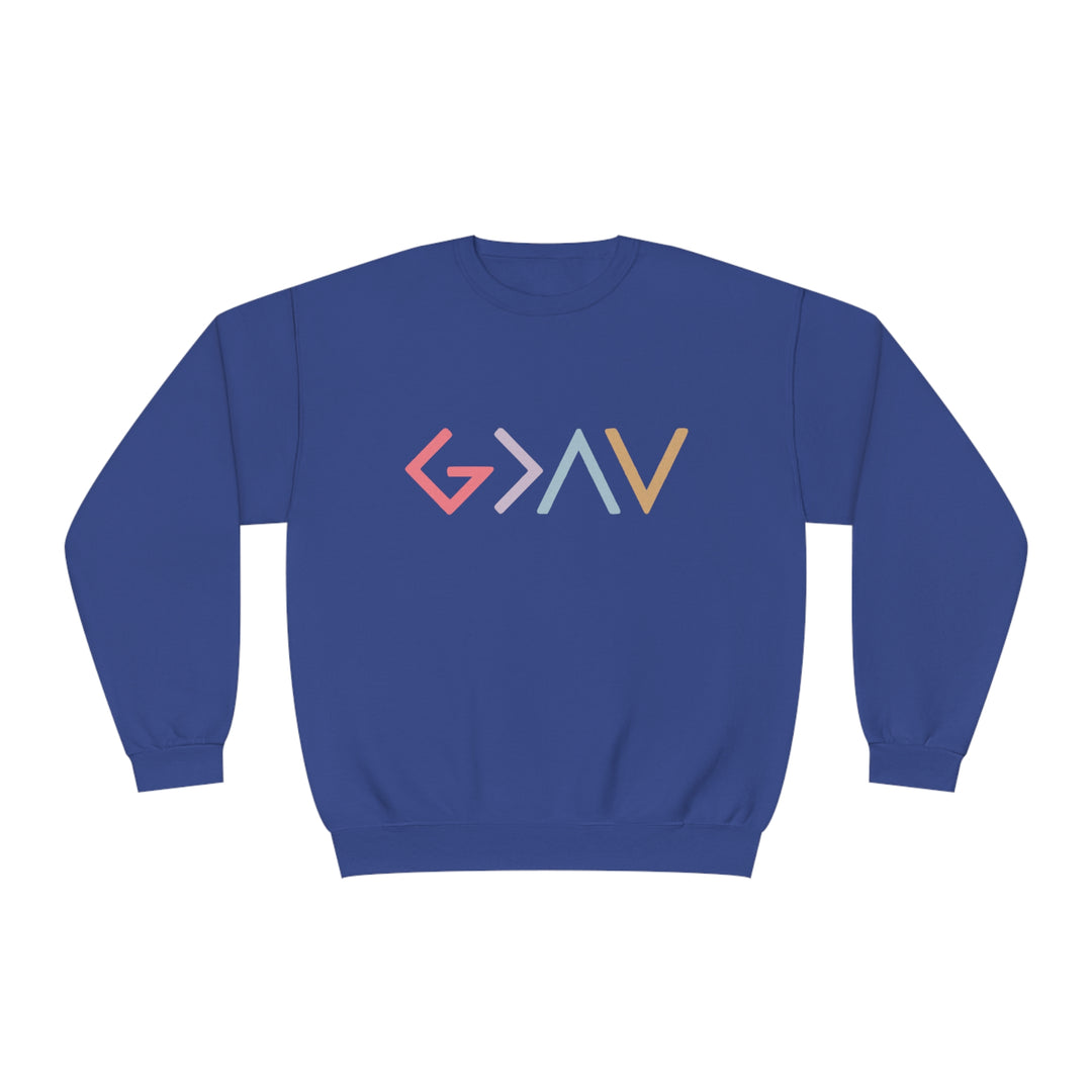 God is Greater Unisex NuBlend® Crewneck Sweatshirt