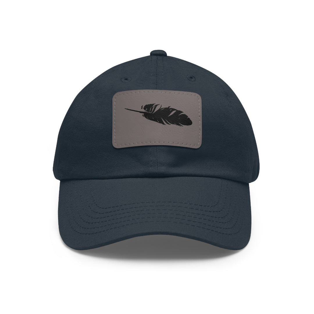 Dad Hat with Leather Patch (Rectangle)