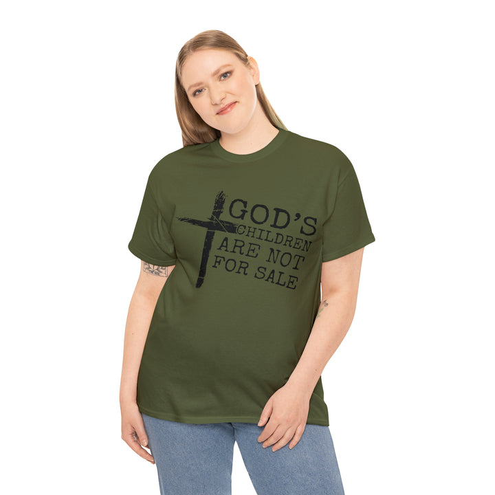 Gods children are not for sale-Unisex Heavy Cotton Tee