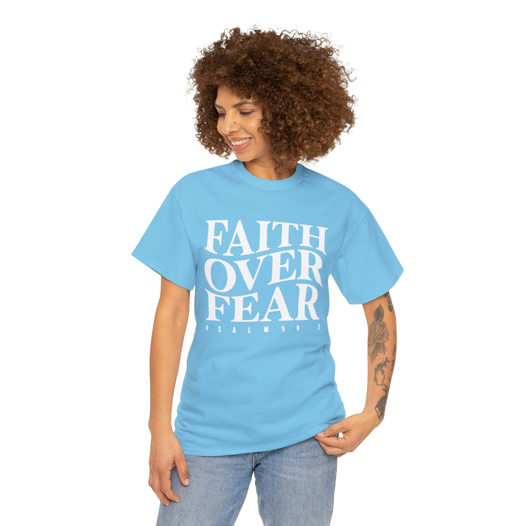 Faith Over Fear-Unisex Heavy Cotton Tee
