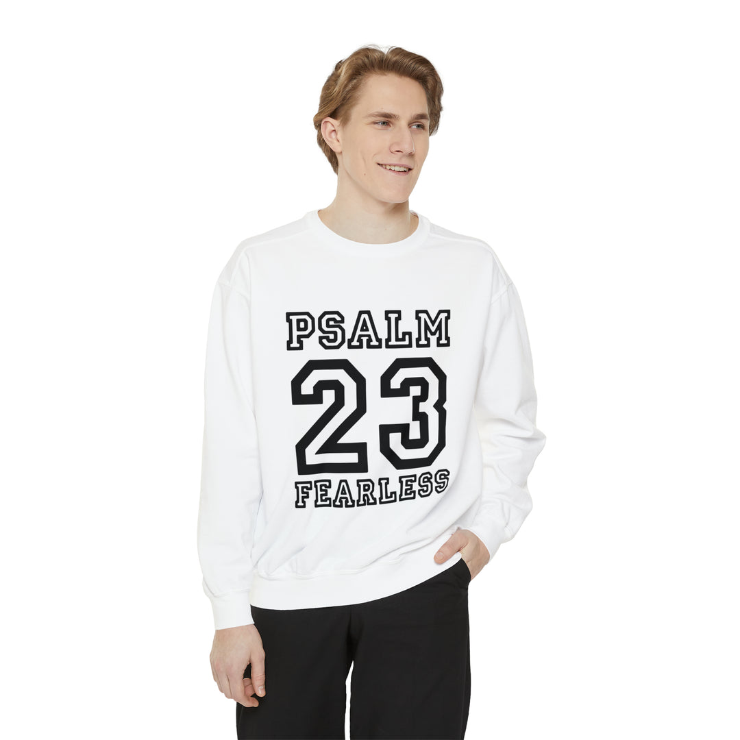 Psalm 23 Unisex Garment-Dyed Sweatshirt