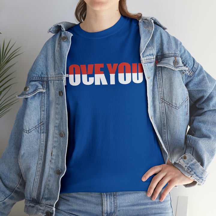 LOVE YOU-F YOU-Unisex Heavy Cotton Tee