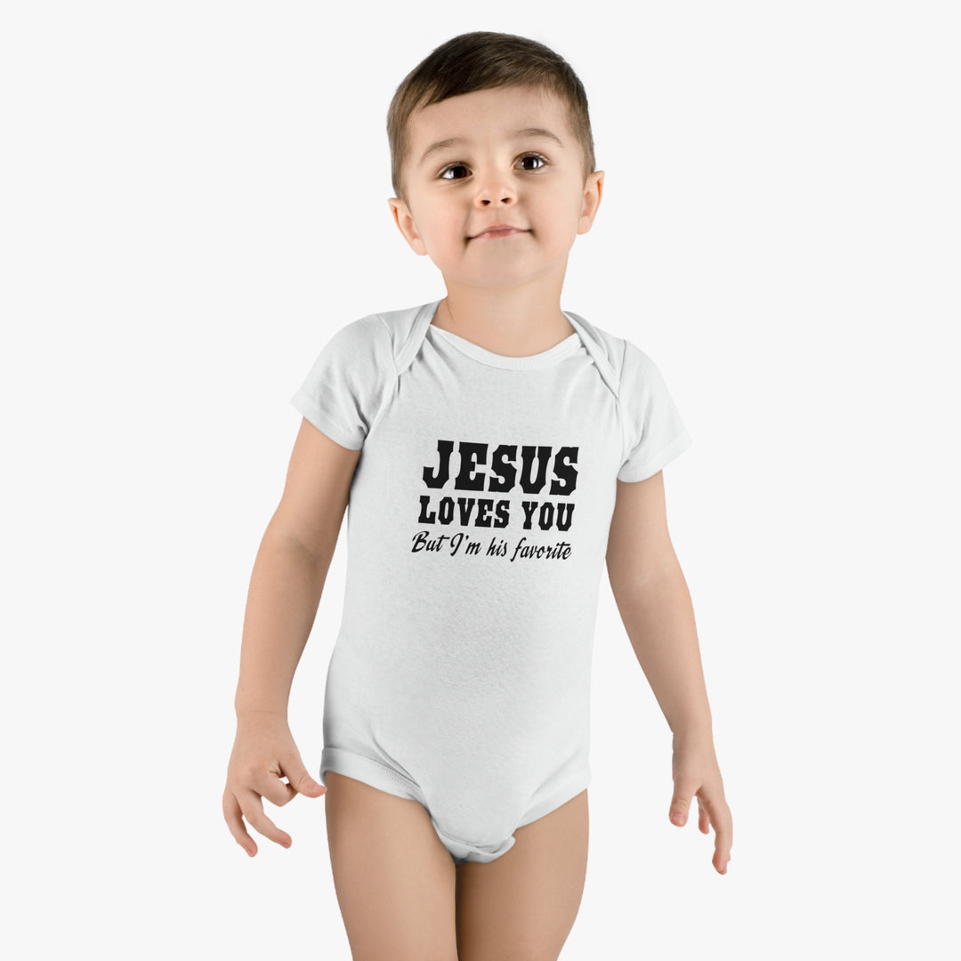 Jesus Loves You-Baby Short Sleeve Onesie®