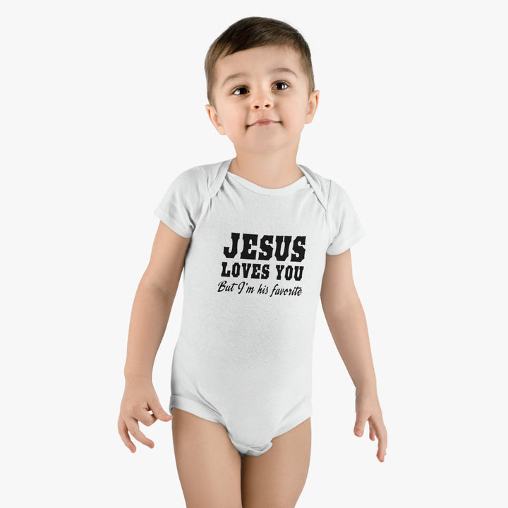 Jesus Loves You-Baby Short Sleeve Onesie®