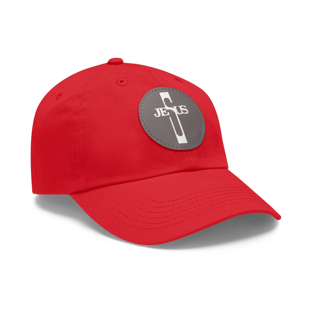 Jesus Hat with Leather Patch (Round)