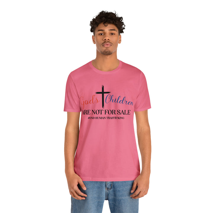 End Human trafficking-Unisex Jersey Short Sleeve Tee