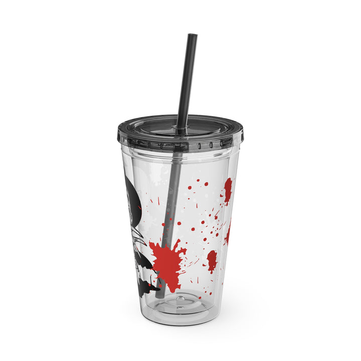 Freddy Halloween=Sunsplash Tumbler with Straw, 16oz
