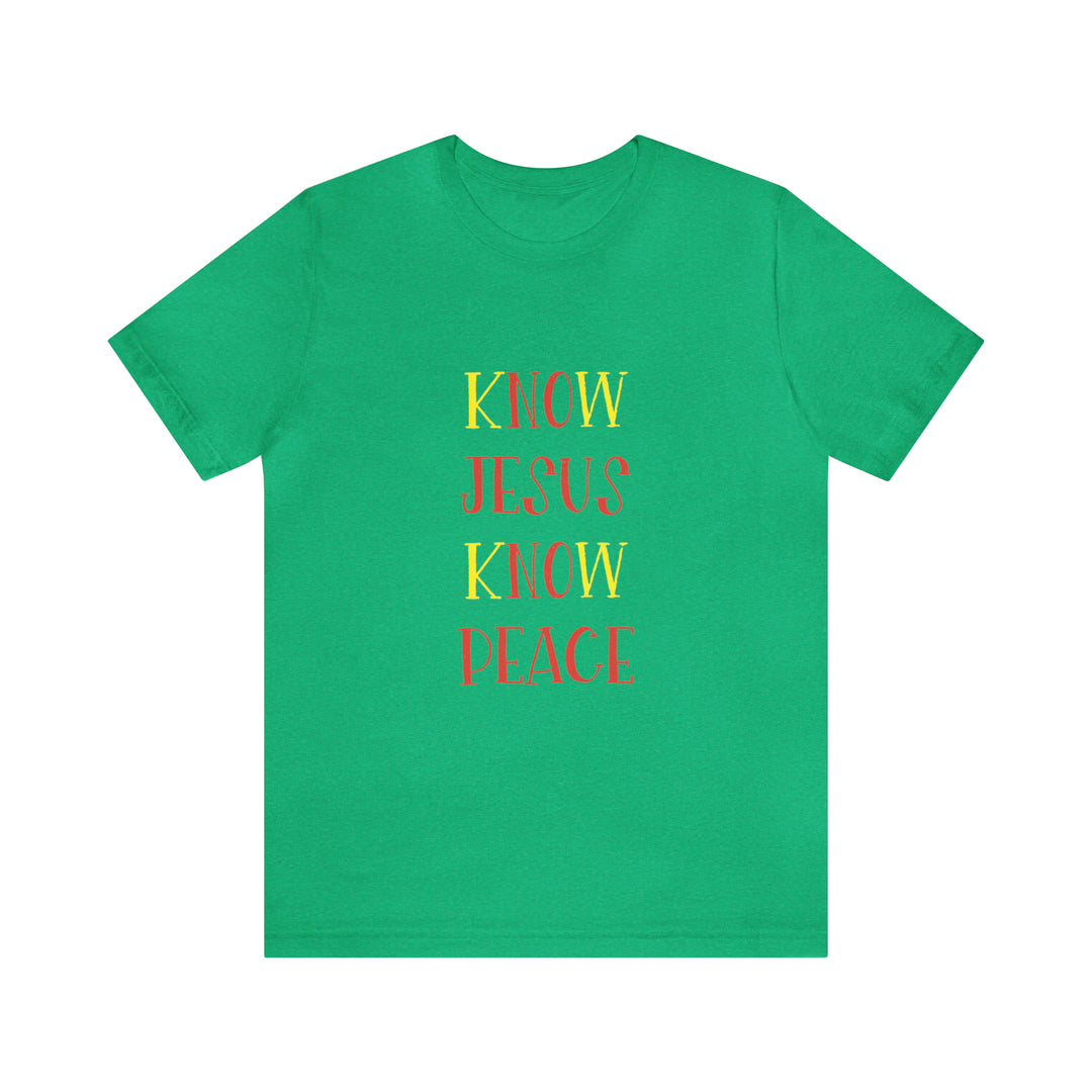 Know Jesus-Unisex Jersey Short Sleeve Tee