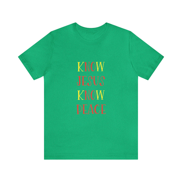 Know Jesus-Unisex Jersey Short Sleeve Tee