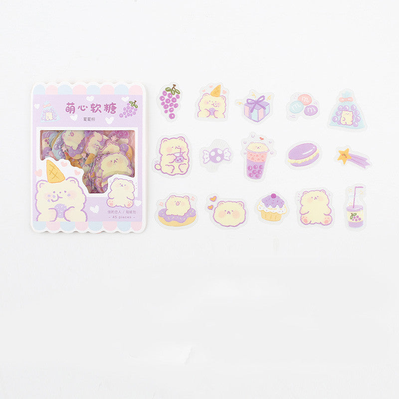 Transparent sticker package