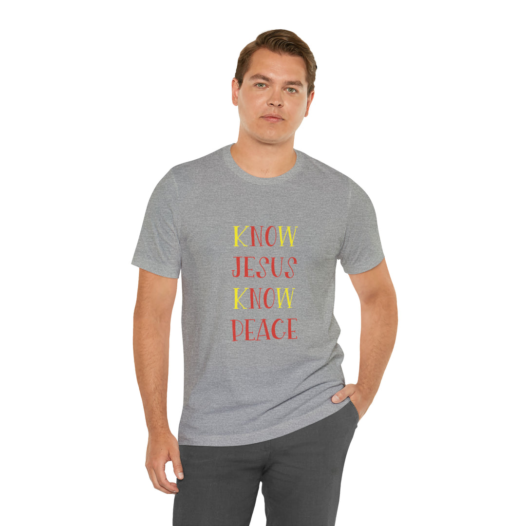 Know Jesus-Unisex Jersey Short Sleeve Tee